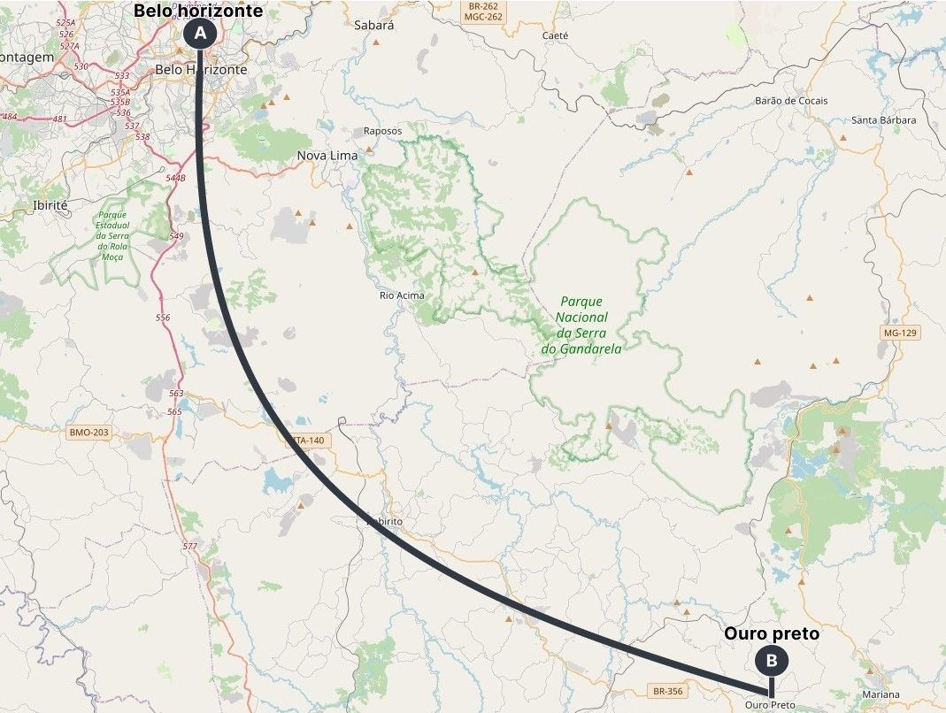 Viagem de Belo Horizonte a Ouro Preto MG: Alternativa ao Ônibus | inDrive