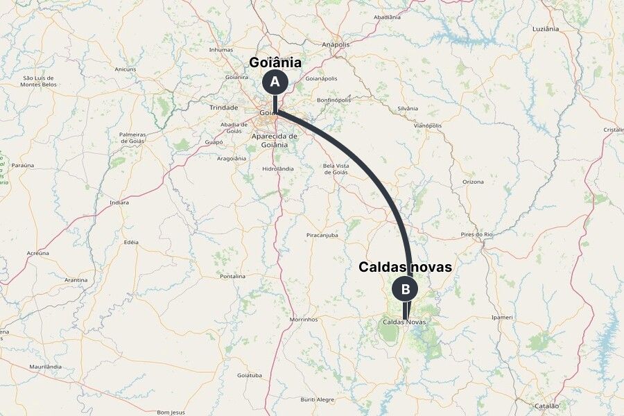 Goiânia para Caldas Novas GO: Alternativa ao Ônibus | inDrive